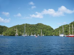 Anchorage at Malakal Yacht Harbour - Photo by Bill O’Leary