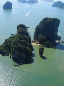 James Bond Is. looking south, showing Nail Island - Photo by Bill oleary