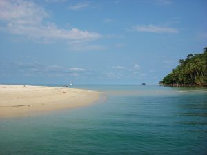 Sand spit at Ao Khlong Chao, Koh Kut