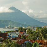 Mount Gamalama dominates Ternate