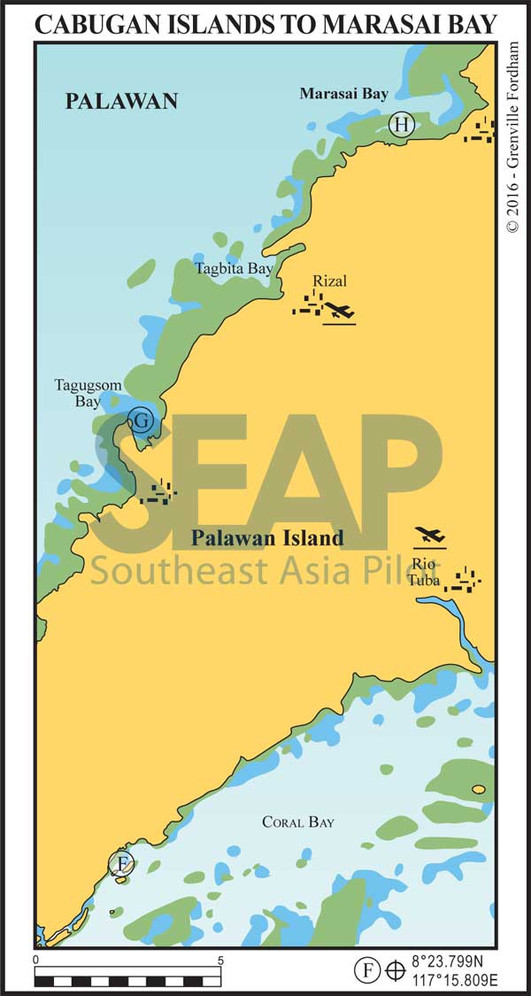 Cabugan Islands to Marasai Bay, Southwest Palawan