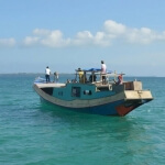 Small boat from Puerto Princesa to Balbac, Palawan