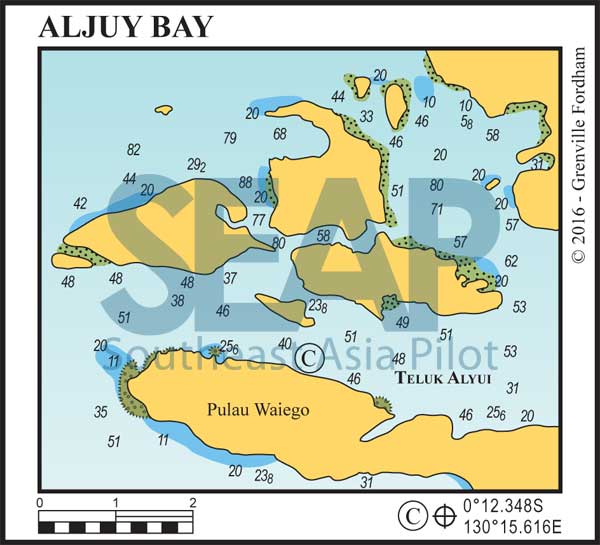 Aljuy Bay on west Waigeo, Raja Ampat