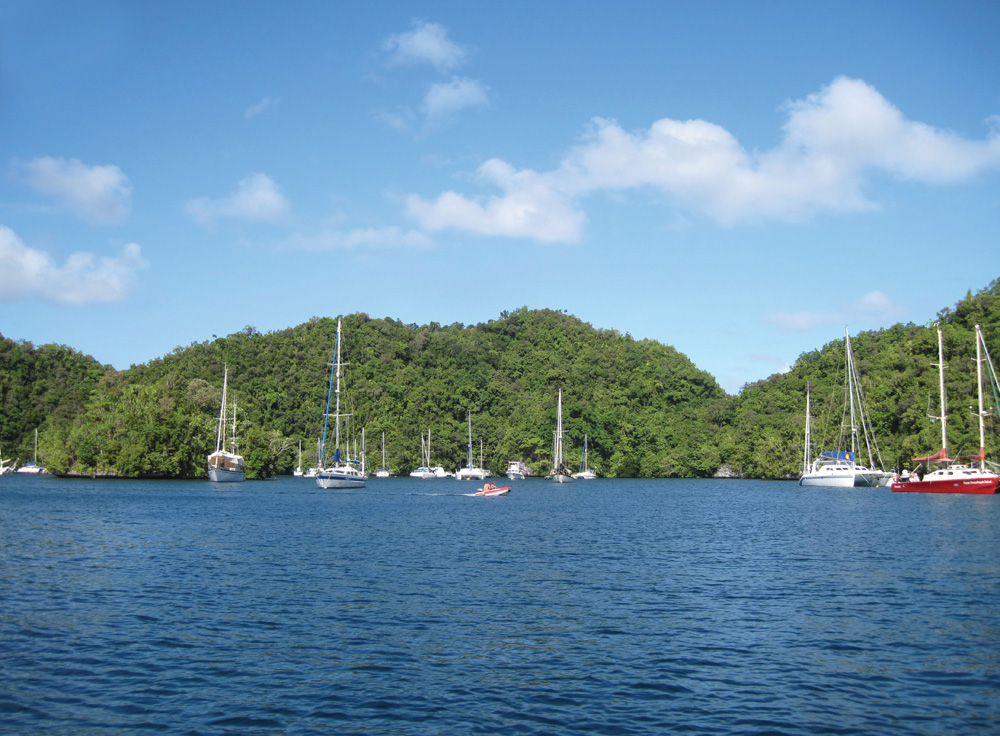 Anchorage at Malakal Yacht Harbour | Photo by Bill O'Leary