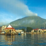 Ternate and Gamalama volcano