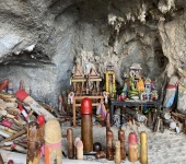 Princess Cave: phallic offerings by sailors for good luck