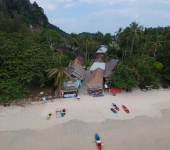 Walking street from Railay Beach to East Railay