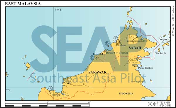 East Malaysia (Borneo) chart