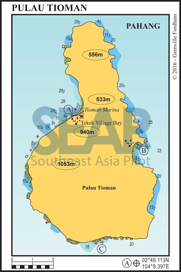 Tioman Island chart