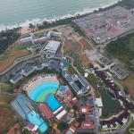 Drone shot of the Desaru Coast Waterpark