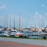 Yachts in the marina at Pangkor