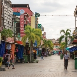 Little India walking street in Kuching, capital and the most populous city in the state of Sarawak