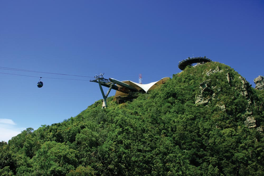 Sky Bridge and cable car in western Langkawi