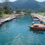 Unique marina in a creek at Tioman Island