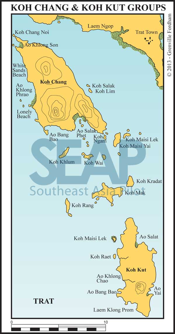 Koh Chang & Koh Kut island groups chart