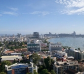Pattaya by day showing how densely developed the city is