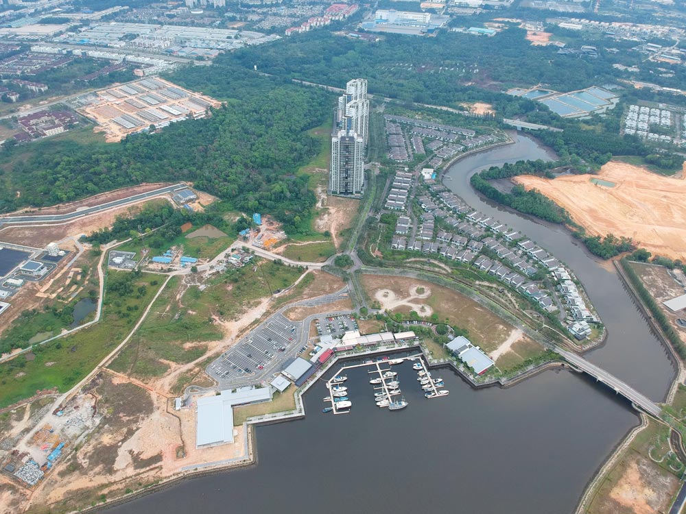 Johor anchorage ‘D’, Senibong Cove (looking north)  | Photo by Bill O’Leary