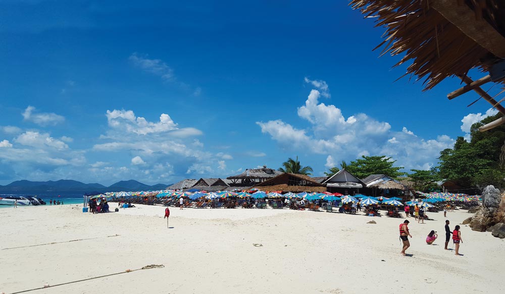 Koh Khai Nok – not quite as pristine as promised by the government 'beach clean-up', but better than before... | Photo by Grenville Fordham
