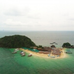 Aerial photo of Koh Khai Nok