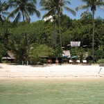 Cold beer sign at Koh Naka Yai northeast beach