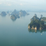 Phang Nga&#039;s mysterious sea-mountains (karsts)