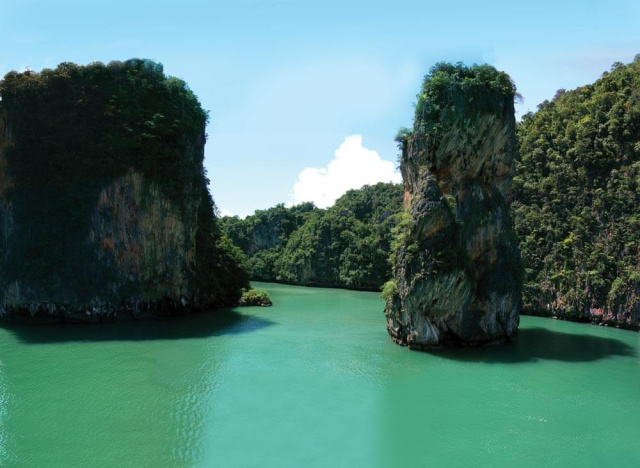 Phang Nga Bay's dramatic limestone karsts