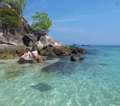 Beautiful rocky island offshore Koh Lipe