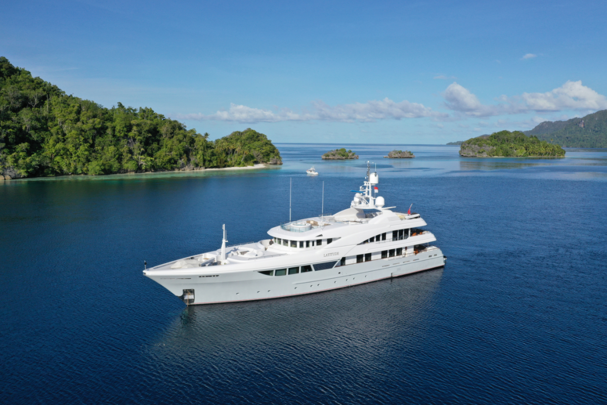 superyacht tourism at Romang Island