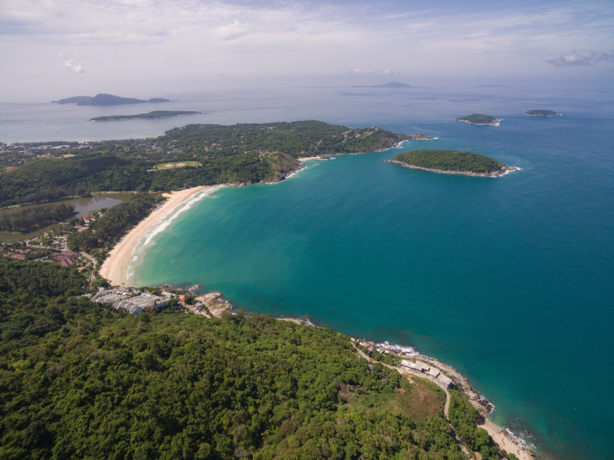 Nai Harn Beach from Black Rock viewpoint